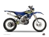 Yamaha 250 WRF Dirt Bike Flow Graphic Kit Yellow