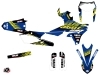 Yamaha 250 WRF Dirt Bike Flow Graphic Kit Yellow