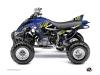 Yamaha 350 Raptor ATV Flow Graphic Kit Yellow