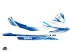 Yamaha GP 1800 Jet-Ski Flow Graphic Kit White Blue