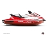 Yamaha GP 1800 Jet-Ski Flow Graphic Kit White Red