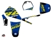 Yamaha PW 80 Dirt Bike Flow Graphic Kit Yellow