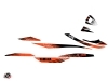 Yamaha VX Jet-Ski Flow Graphic Kit Black Orange LIGHT