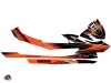 Yamaha VX Jet-Ski Flow Graphic Kit Black Orange