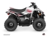 Yamaha 50 YFZ ATV Flow Graphic Kit Red