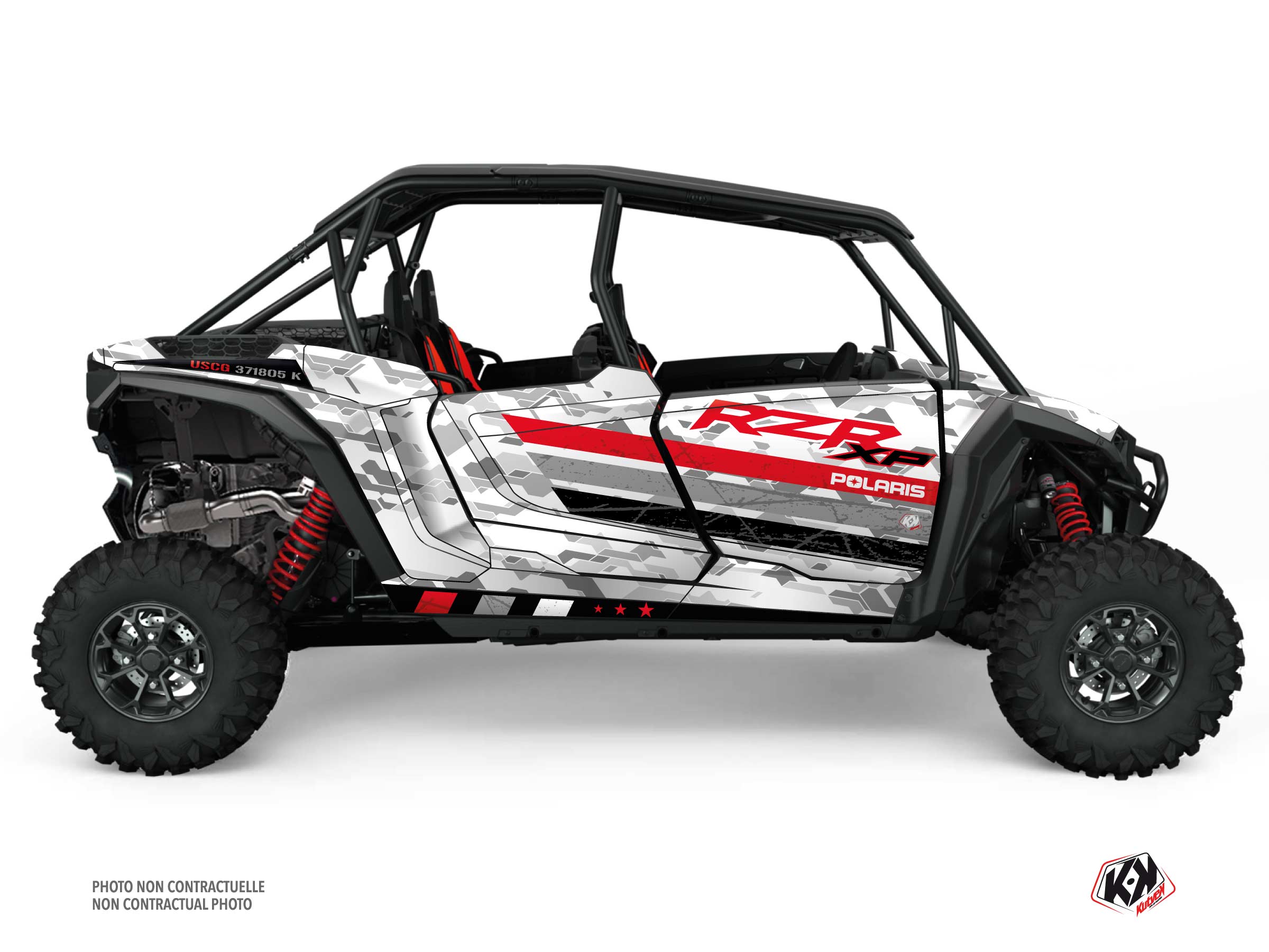 Kit Déco Ssv Force Polaris Rzr Xp  4 Portes Blanc Full