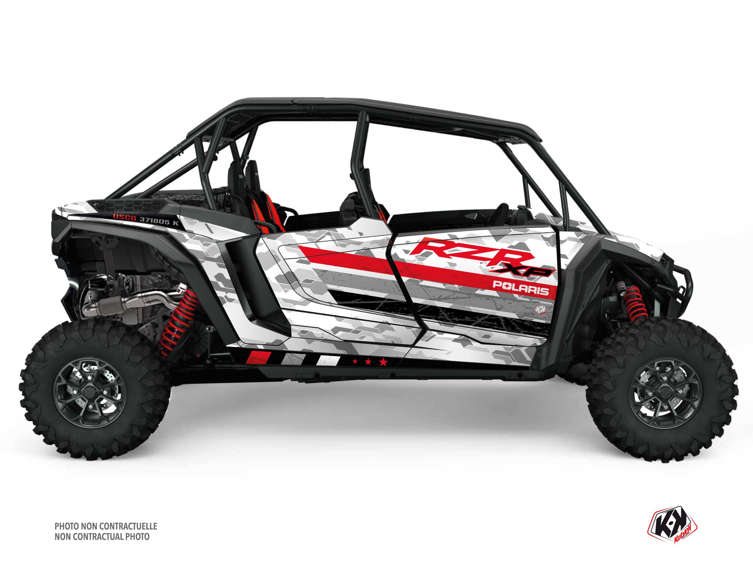 Kit Déco Ssv Force Polaris Rzr Xp  4 Portes Blanc