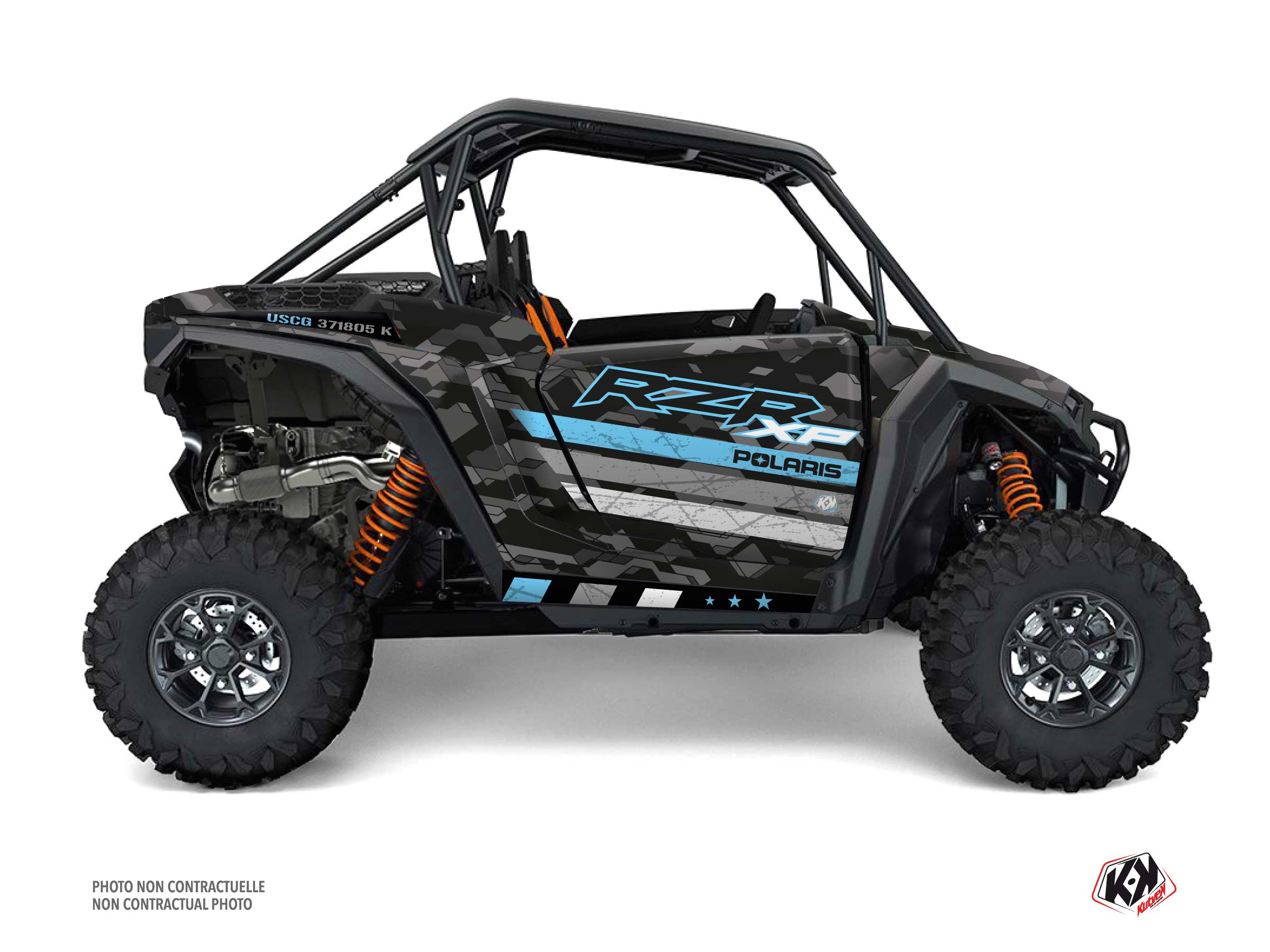 Kit Déco Ssv Force Polaris Rzr Xp Bleu Full