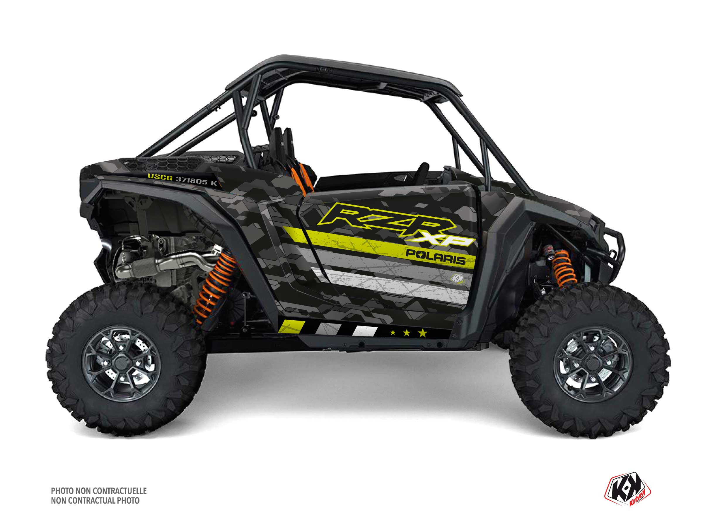 Kit Déco Ssv Force Polaris Rzr Xp Vert/neon Full