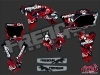 Yamaha 250 YZF Dirt Bike Freegun Graphic Kit Red