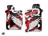 Graphic Kit Radiator guards Freegun Honda 450 CRF 2013-2016 Red Grey