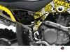 Graphic Kit Frame protection ATV Freegun Suzuki 450 LTR Yellow x3
