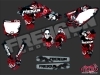 Yamaha 450 YZF Dirt Bike Freegun Graphic Kit Red