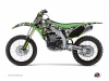 Kawasaki 125 KX Dirt Bike Freegun Eyed Graphic Kit Green