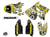 Suzuki 250 RM Dirt Bike Freegun Eyed Graphic Kit Yellow LIGHT