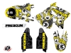 Suzuki 125 RM Dirt Bike Freegun Eyed Graphic Kit Yellow LIGHT