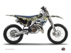 Kit Déco Moto Cross Freegun Eyed Husqvarna TC 125 Bleu Jaune