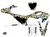 Kit Déco Moto Cross Freegun Eyed Husqvarna TC 125 Bleu Jaune