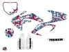 Honda 150 CRF Dirt Bike Freegun Eyed Graphic Kit Red Blue