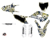 Kit Déco Moto Cross Freegun Eyed Husqvarna FC 250 Bleu Jaune