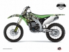 Kit Déco Moto Cross Freegun Eyed Kawasaki 250 KXF Vert LIGHT