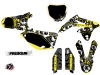 Suzuki 250 RMZ Dirt Bike Freegun Eyed Graphic Kit Yellow