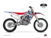 Honda 450 CRF Dirt Bike Freegun Eyed Graphic Kit Red LIGHT