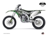 Kawasaki 450 KXF Dirt Bike Freegun Eyed Graphic Kit Green LIGHT