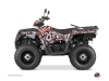 Polaris 450 Sportsman Forest ATV Freegun Eyed Graphic Kit Red Grey