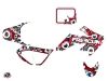 Honda 50 CRF Dirt Bike Freegun Eyed Graphic Kit Red Blue