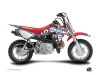 Honda 50 CRF Dirt Bike Freegun Eyed Graphic Kit Red Blue