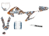 KTM 65 SX Dirt Bike Freegun Eyed Graphic Kit Orange