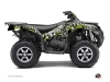 Kawasaki 750 KVF ATV Freegun Eyed Graphic Kit Green