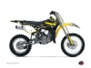 Suzuki 85 RM Dirt Bike Freegun Eyed Graphic Kit Yellow