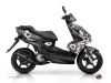 Yamaha Aerox Scooter Freegun Eyed Graphic Kit Grey Red