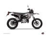 Yamaha DT 50 50cc Freegun Eyed Graphic Kit Grey Red