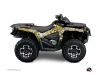 Can Am Outlander 400 MAX ATV Freegun Eyed Graphic Kit Yellow