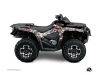 Can Am Outlander 400 XTP ATV Freegun Eyed Graphic Kit Grey Red