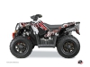 Polaris Scrambler 850-1000 XP ATV Freegun Eyed Graphic Kit Red Grey