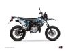 Yamaha DT 50 50cc Freegun Firehead Graphic Kit Blue