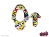 Stickers Tour de cou Leatt Brace Dirt Bike Freegun Graphic Kit Yellow