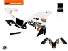 KTM 450 Rally Dirtbike Gear Graphic Kit White