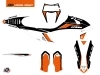 KTM EXC-EXCF Dirt Bike Genesis Graphic Kit Black