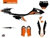 KTM 250 SXF Dirt Bike Genesis Graphic Kit Black