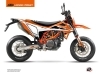 KTM 690 SMC R Dirt Bike Global Graphic Kit Orange