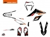 KTM 250 FREERIDE Dirt Bike Global Graphic Kit Black