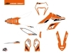 Kit Déco Moto Cross Global KTM 250 FREERIDE Orange