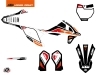 KTM 50 SX Dirt Bike Global Graphic Kit Black