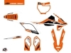 Kit Déco Moto Cross Global KTM 85 SX Orange