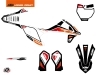 KTM SX-E 5 Dirt Bike Global Graphic Kit Black